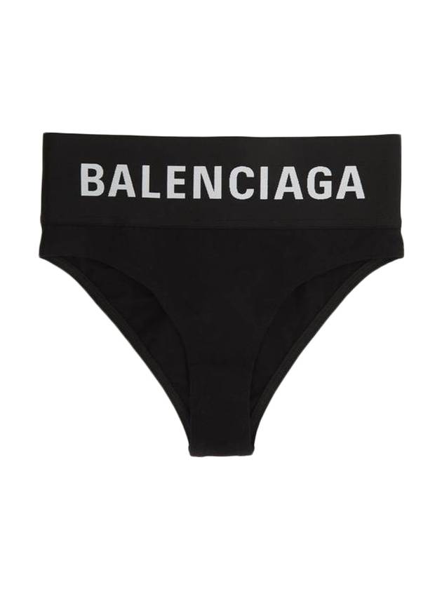 Balenciaga Logo Elastic Briefs Black