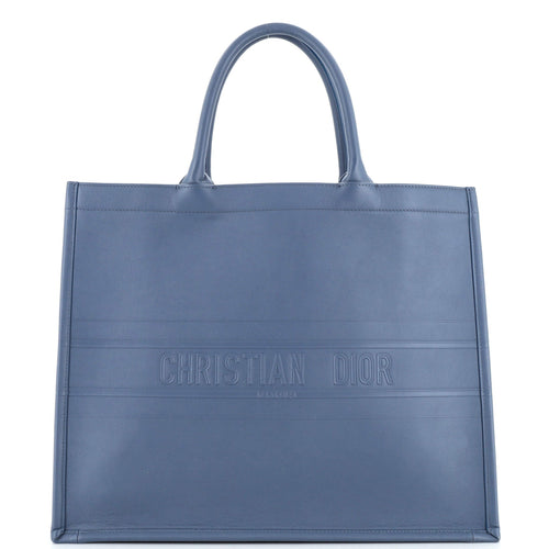 Dior Book Tote Embossed Leather Large