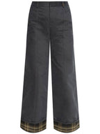 Burberry Burberry Wide-leg Trousers, Women's, Grey