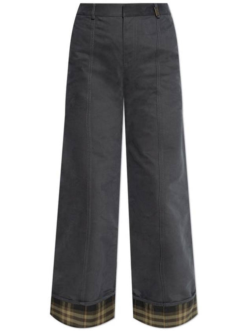 Burberry Burberry Wide-leg Trousers, Women's, Grey