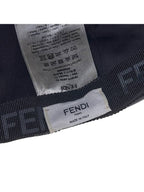 Fendi Logo Printed Baseball Ball Cap Black