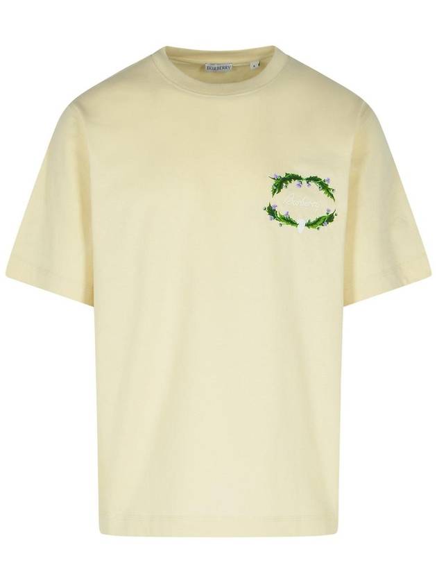 Burberry Burberry Cream Cotton T-Shirt