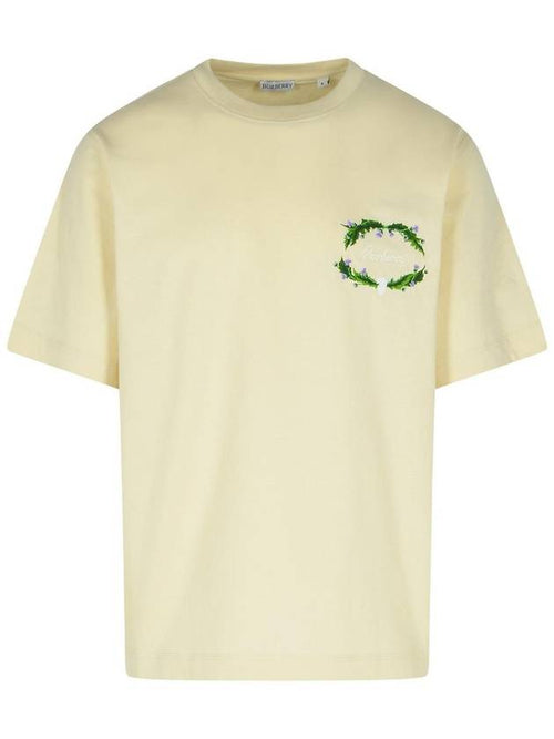 Burberry Burberry Cream Cotton T-Shirt