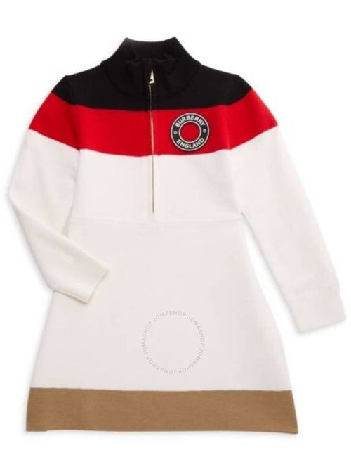 Burberry Burberry Girls Baile Icon Wool Blend Sweater Dress, Size 18M