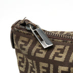 Fendi Zucchino Tote Bag Canvas Leather