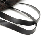Fendi Zucchino Zucca Boston Bag Canvas Leather