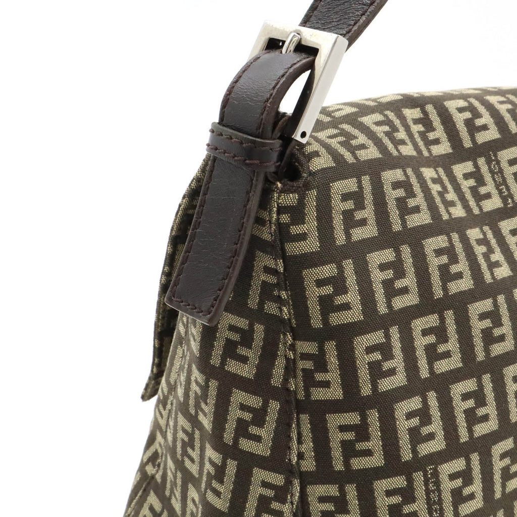 Fendi Nylon Canvas Mamma Bucket Shoulder Bag