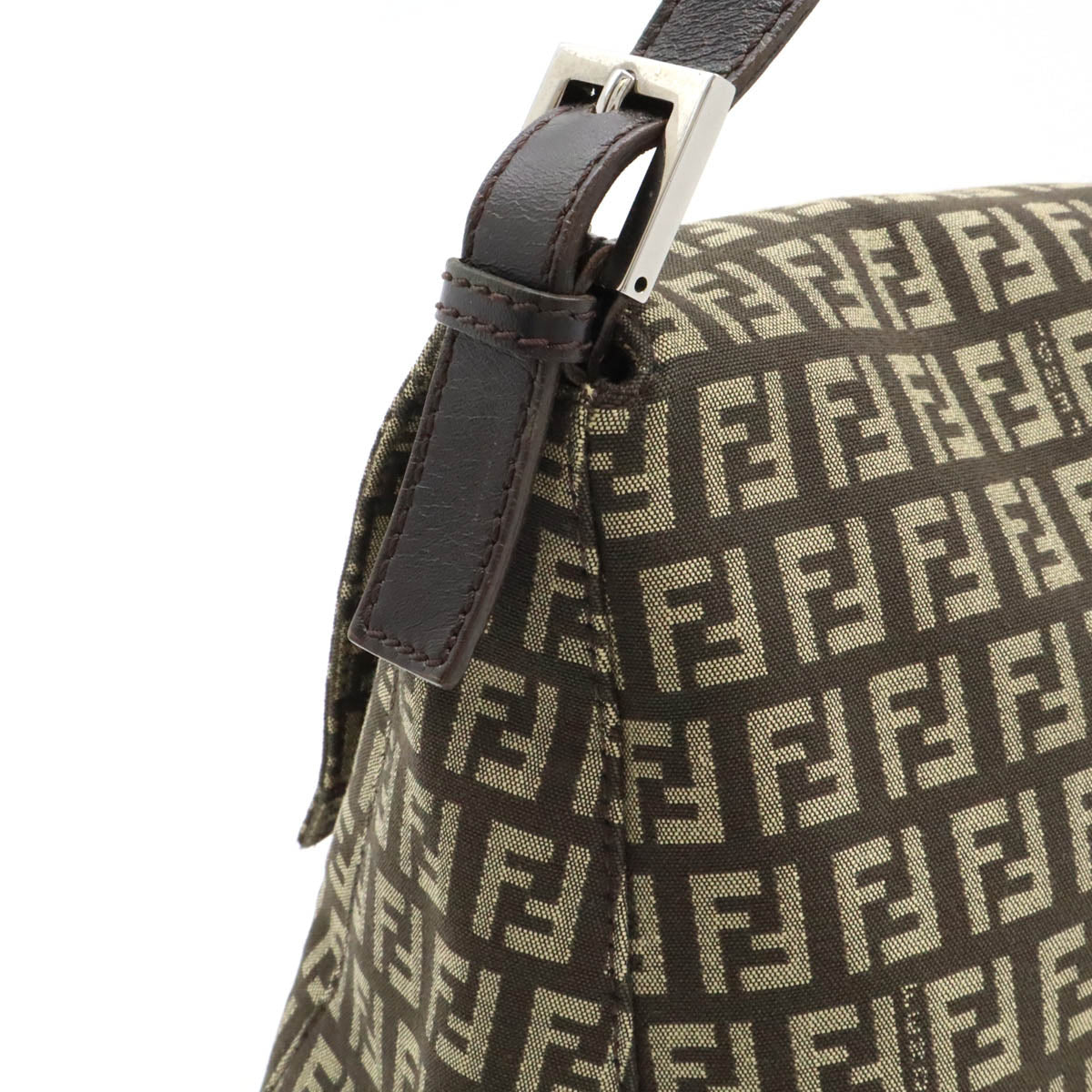 Fendi Nylon Canvas Mamma Bucket Shoulder Bag