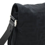 Fendi Nylon Canvas/Leather Zucca Pattern Shoulder Bag Pochette 16071