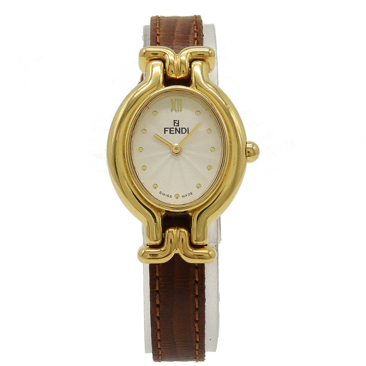 Fendi GP Leather Belt Quartz Watch 640L