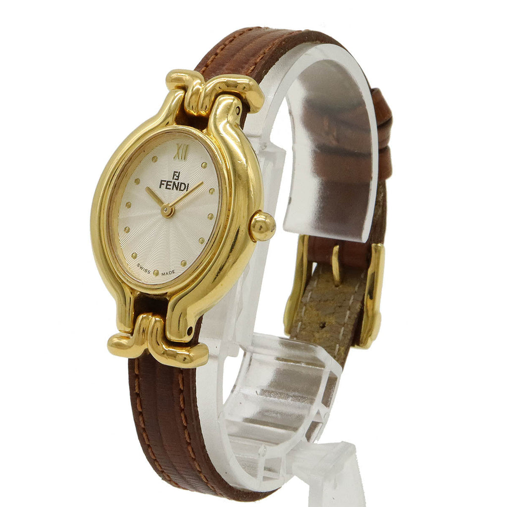 Fendi GP Leather Belt Quartz Watch 640L