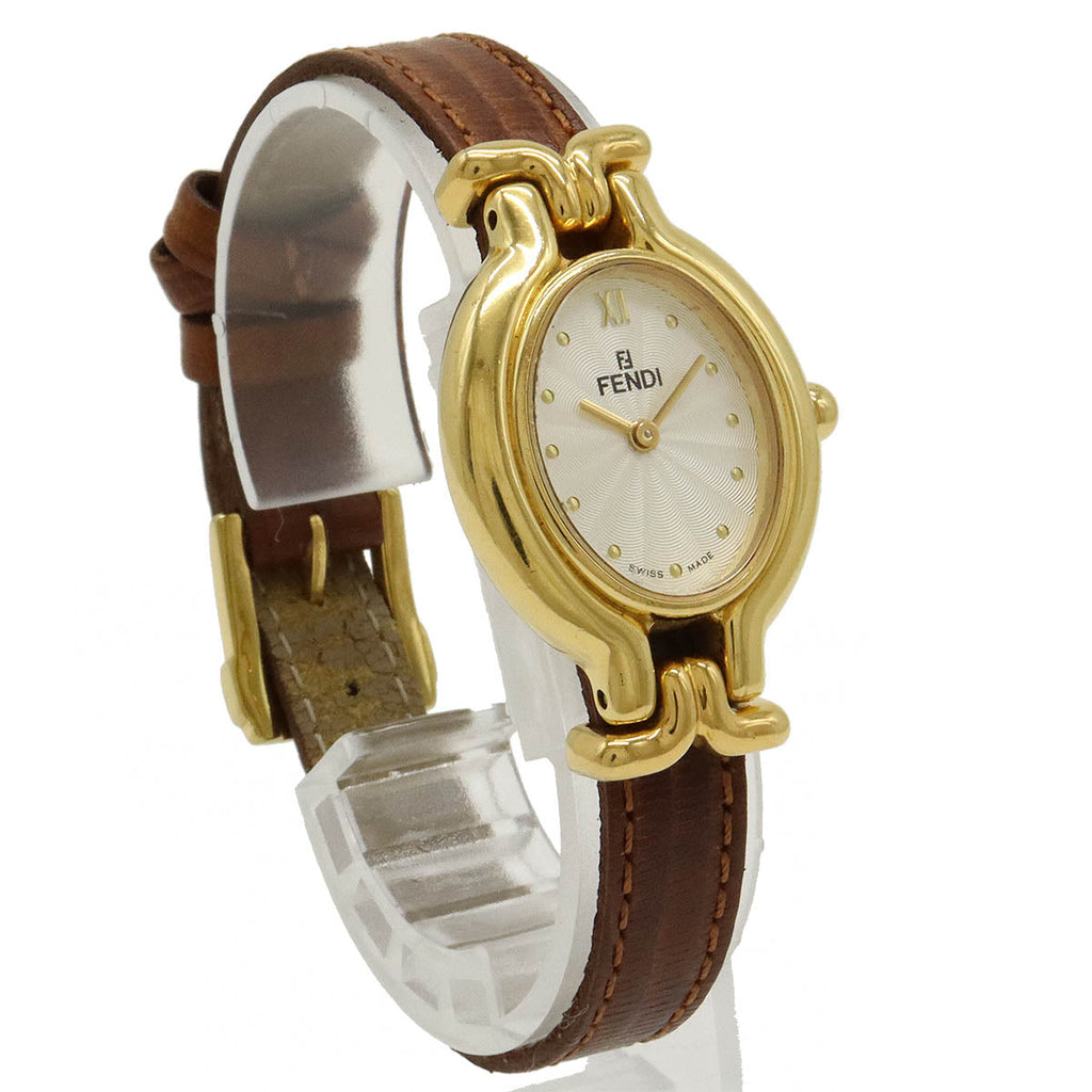 Fendi GP Leather Belt Quartz Watch 640L