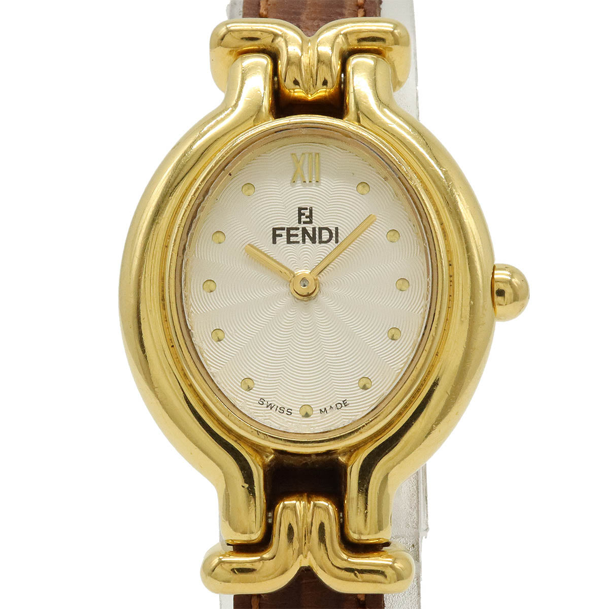 Fendi GP Leather Belt Quartz Watch 640L