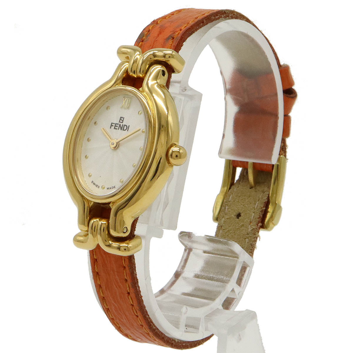 Fendi GP Leather Belt Quartz Watch 640L