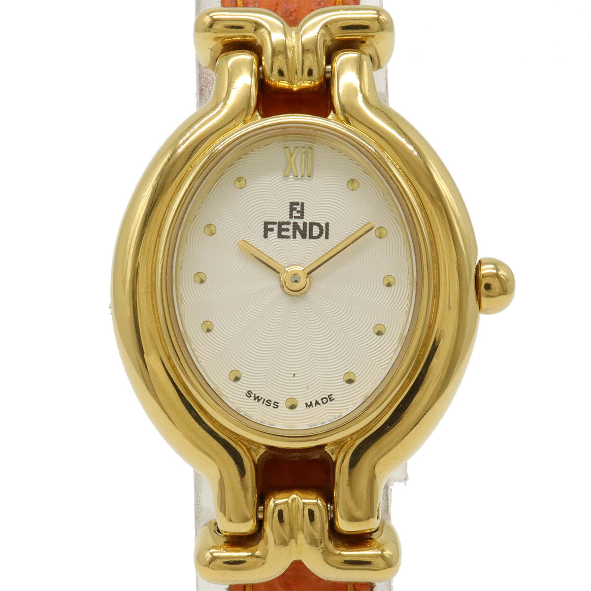 Fendi GP Leather Belt Quartz Watch 640L