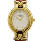 Fendi GP Leather Quartz Watch 640L