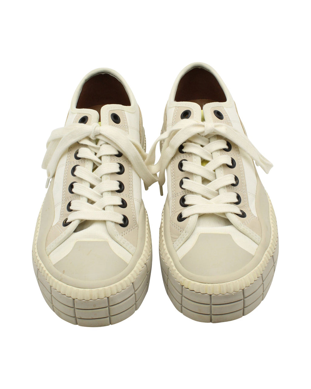Chloe Clint Low Top Sneaker in Cream Polyester