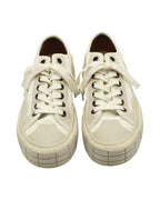 Chloe Clint Low Top Sneaker in Cream Polyester