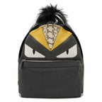 Fendi Nylon Python Fur Leather Backpack 7VZ012