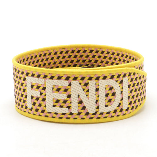 Fendi Logo Leather Canvas Shoulder Strap