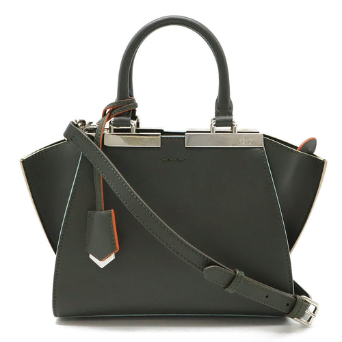 Fendi Leather Petit 2WAY Handbag 8BH333