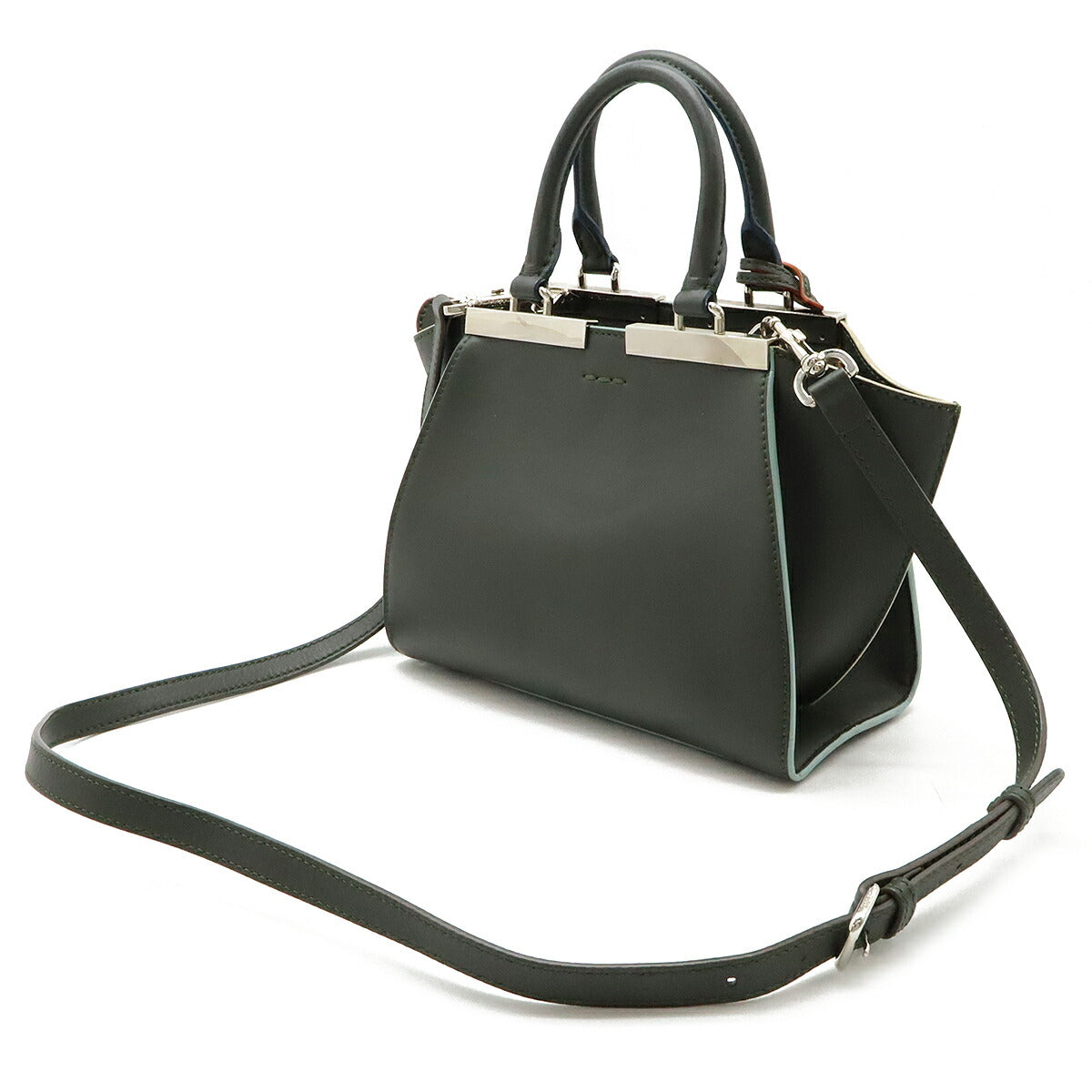 Fendi Leather Petit 2WAY Handbag 8BH333