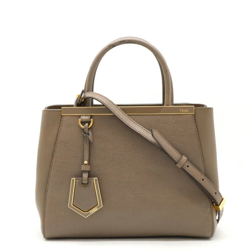 Fendi Leather Petite 2JOURS Handbag 8BH253