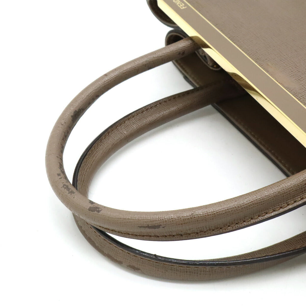 Fendi Leather Petite 2JOURS Handbag 8BH253
