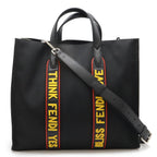 Fendi Nylon/Leather Vocabulary Tote Bag 7VA390