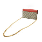 Gucci GG Supreme Pearl 2way Chain Wallet 431478
