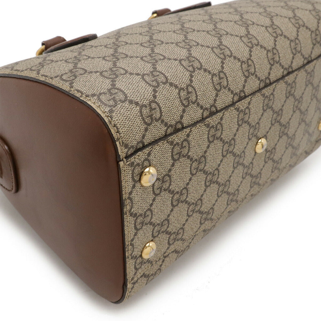 Gucci GG Supreme Mini Boston Bag 2way Shoulder Bag 409529