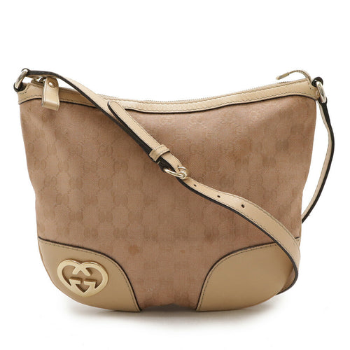 Gucci GG Canvas Lovely Heart Shoulder Bag 257069