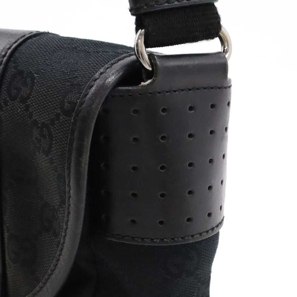 Gucci GG Canvas Punching Shoulder Bag 145858