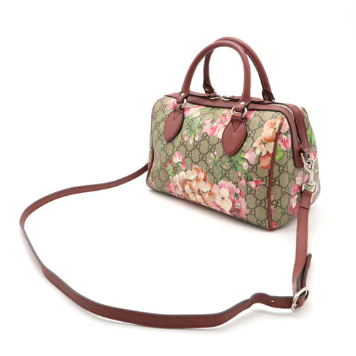 Gucci GG Blooms PVC Leather 2way Handbag Shoulder Bag 409529