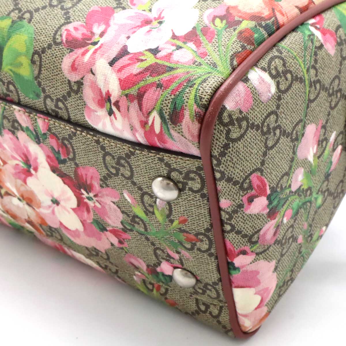 Gucci GG Blooms PVC Leather 2way Handbag Shoulder Bag 409529