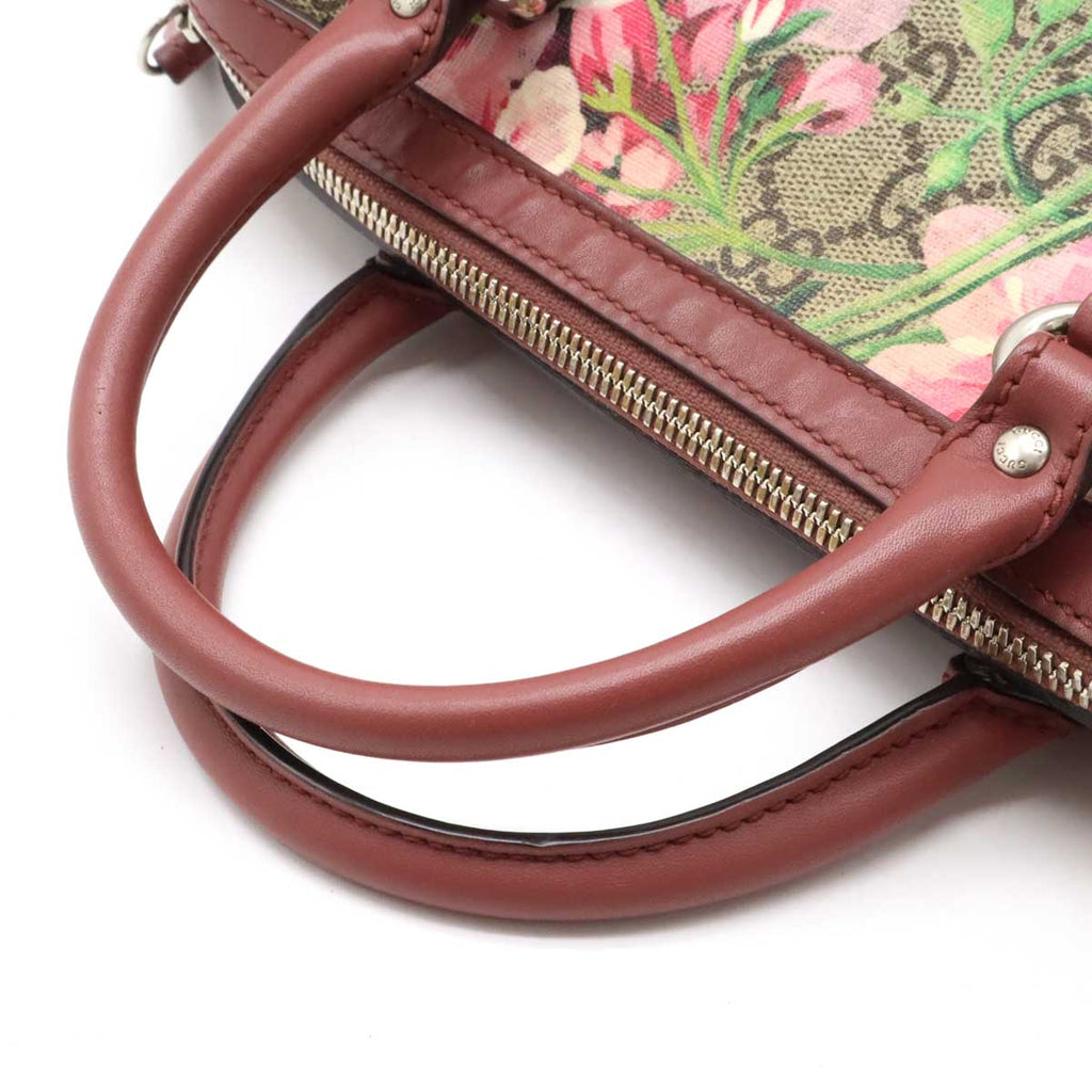 Gucci GG Blooms PVC Leather 2way Handbag Shoulder Bag 409529