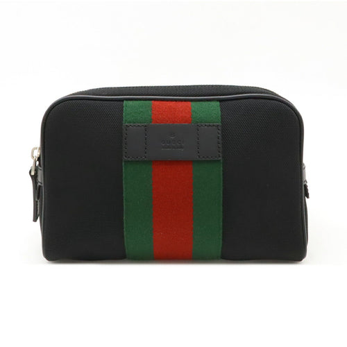 Gucci Nylon Canvas/Leather Sheline Line Waist Bag 630919