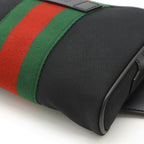 Gucci Nylon Canvas/Leather Sheline Line Waist Bag 630919