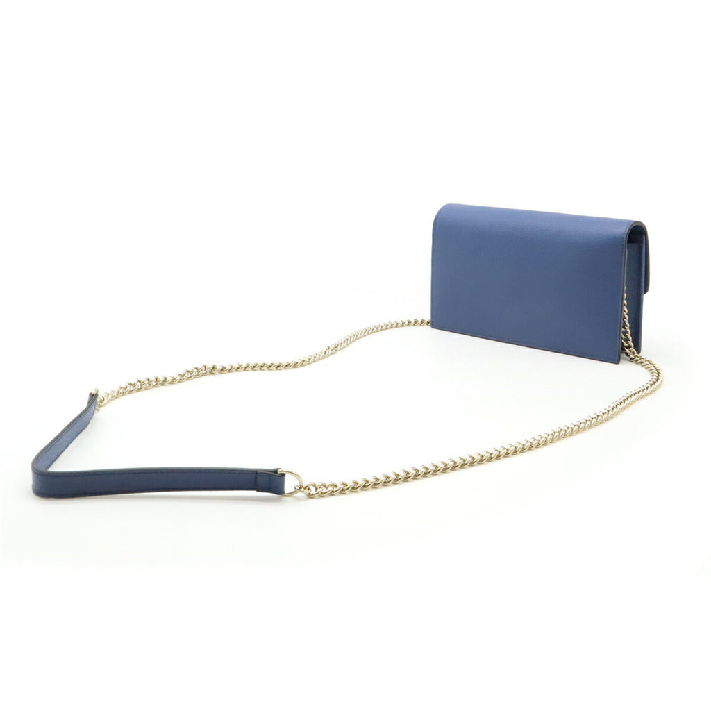 Gucci Leather Interlocking G Chain Wallet 2way Clutch Wallet 510314