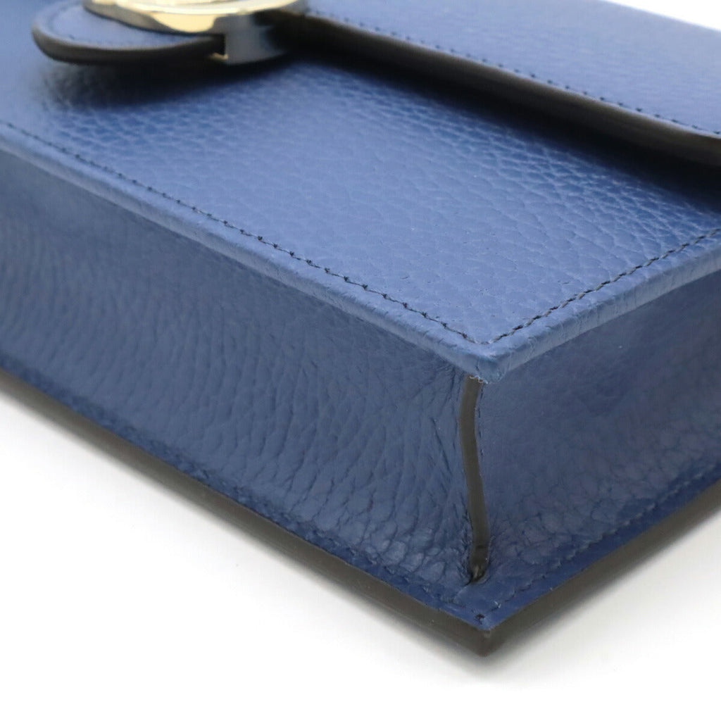 Gucci Leather Interlocking G Chain Wallet 2way Clutch Wallet 510314
