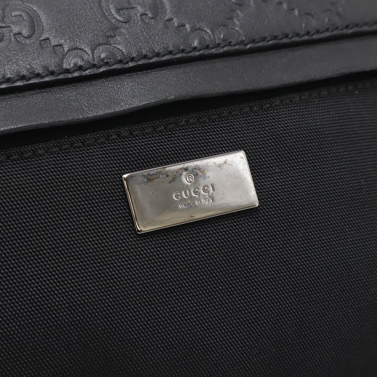 Gucci Gucci Signature Nylon Canvas Waist Bag