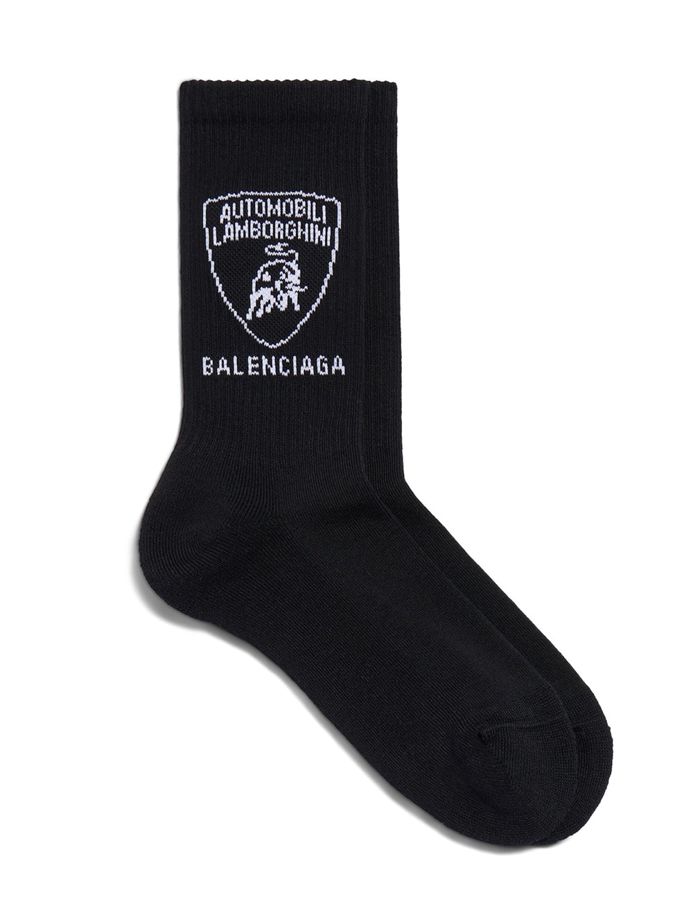 Balenciaga Men Automobili Lamborghini Socks In Black/White