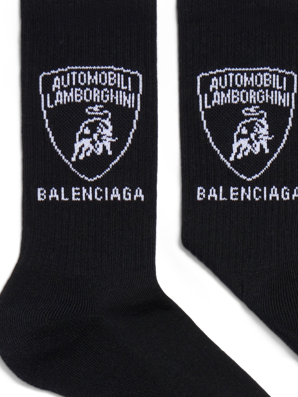 Balenciaga Men Automobili Lamborghini Socks In Black/White