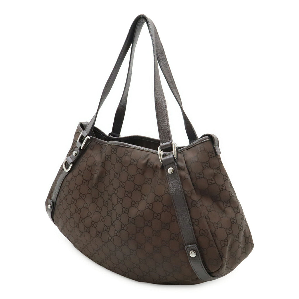 Gucci GG Nylon Leather 2way Tote Bag