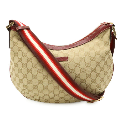 Gucci GG Canvas Leather Shoulder Bag