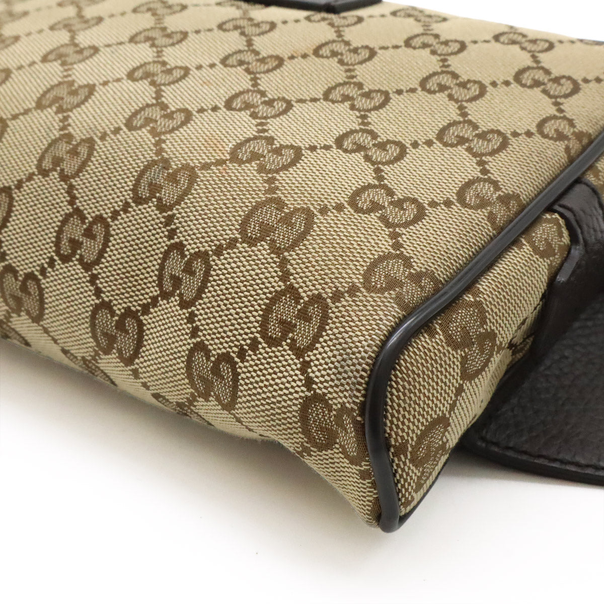 Gucci GG Canvas Leather Waist Bag
