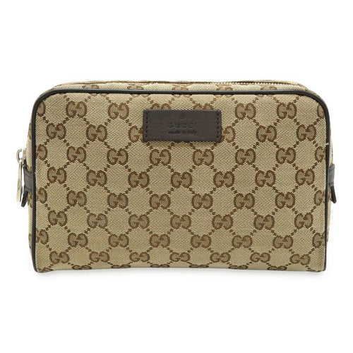 Gucci GG Canvas Leather Waist Bag