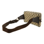 Gucci GG Canvas Leather Waist Bag