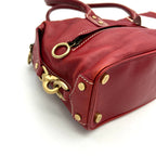 Celine | Bags | Celine Red Shoulder Bag In Red Contrast Stitching ITR2HEMBIZFS