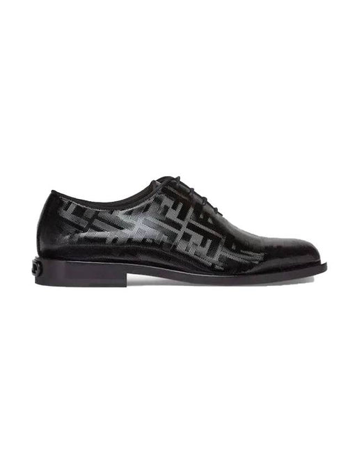Fendi Patent Leather Lace Up Derby Black